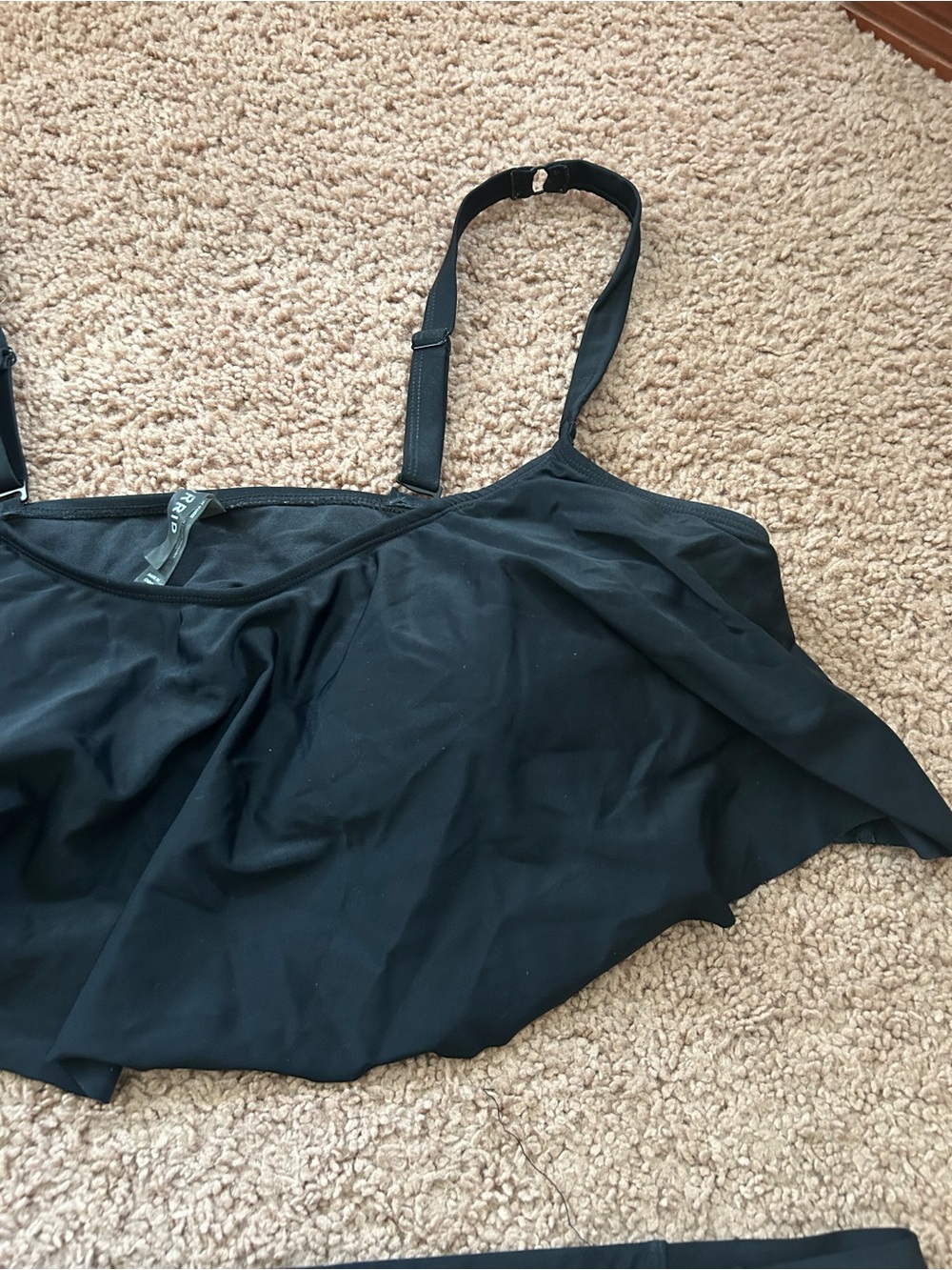 Torrid Size 2 Black Two-Piece Flounce Bikini Set - Picture 8 of 12
